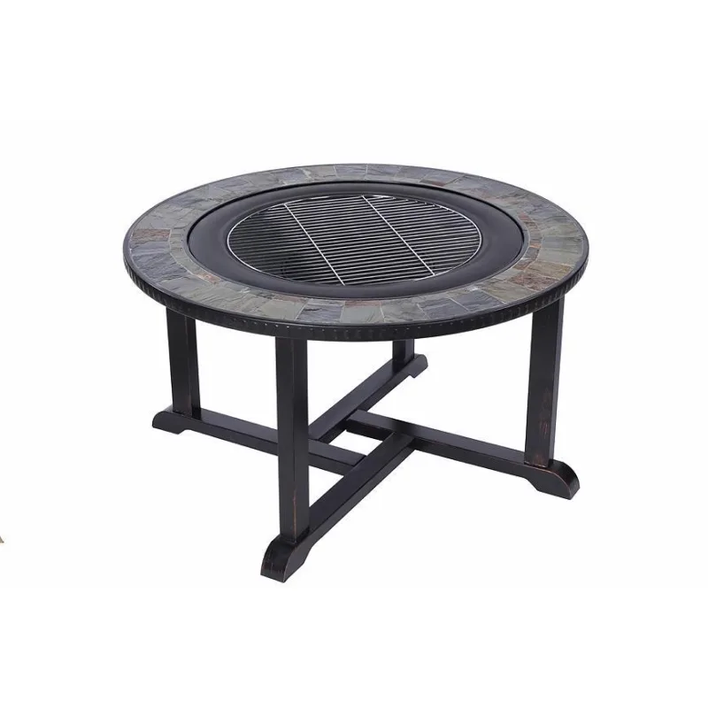 Strend Pro Grill, Ohnisko kovové, 4 stoličky, 105 cm