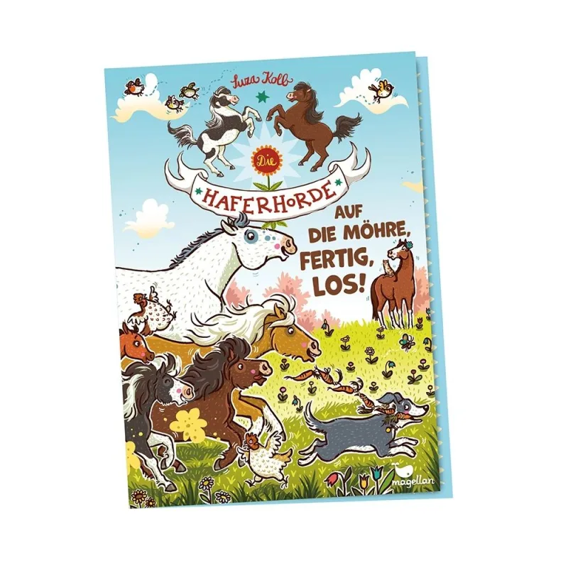 Puzzle Ovesná parta Závod o mrkvičku 200 dielov