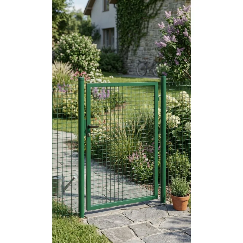 Brána 1000/1600/50x50 mm – jednokrídlová záhradná brána, zelená