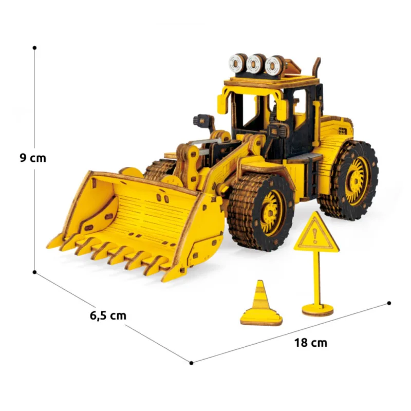 RoboTime Drevené 3D puzzle Nakladač