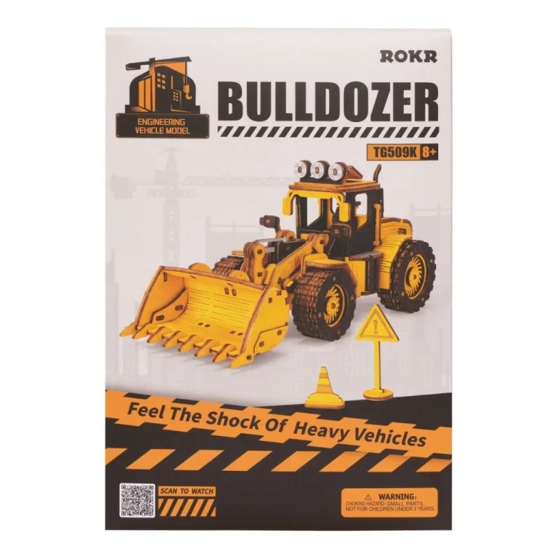 RoboTime Drevené 3D puzzle Nakladač
