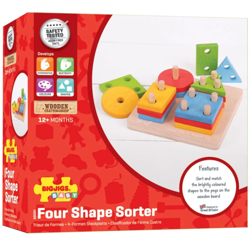 Bigjigs Toys Nasadzovanie tvarov na tyče