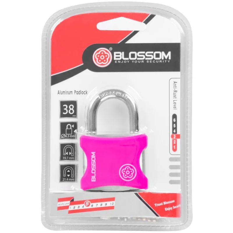 Zámok Blossom BX01, 38 mm, visiaci