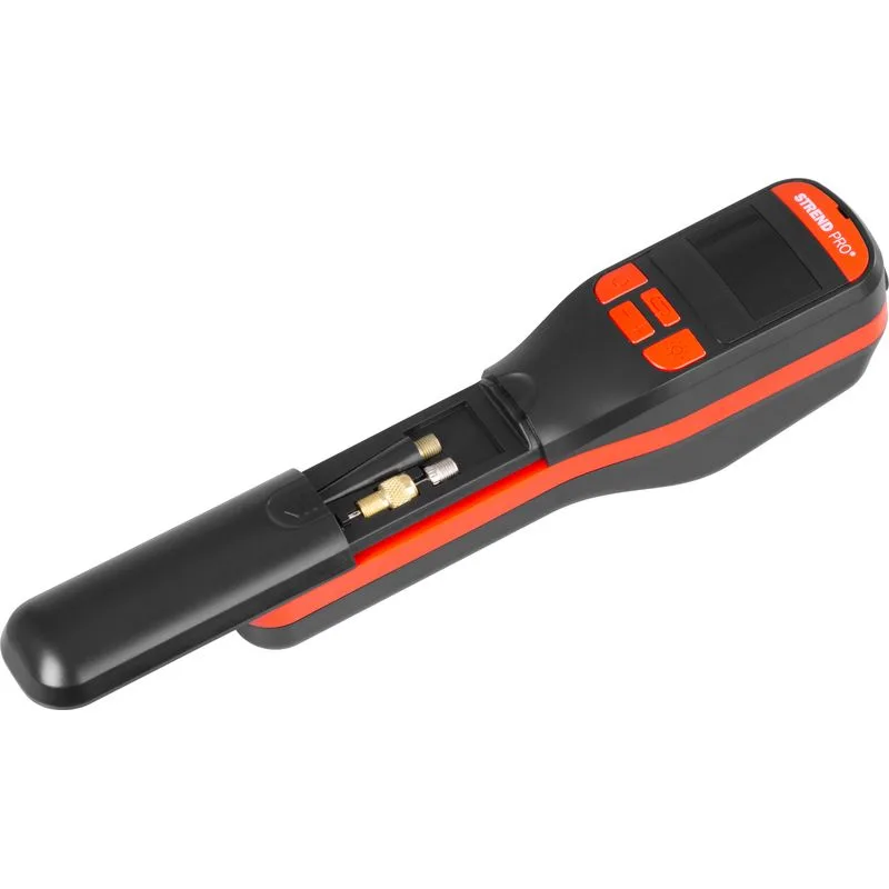 Kompresor Strend Pro K25, ručný, 150 psi, 10 bar, LED svetlo, akumulátorová pumpička