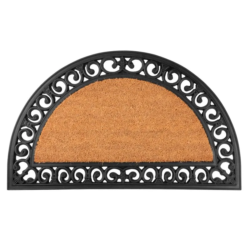 Rohožka pred dvere Ornament – 45x75 cm, hnedá
