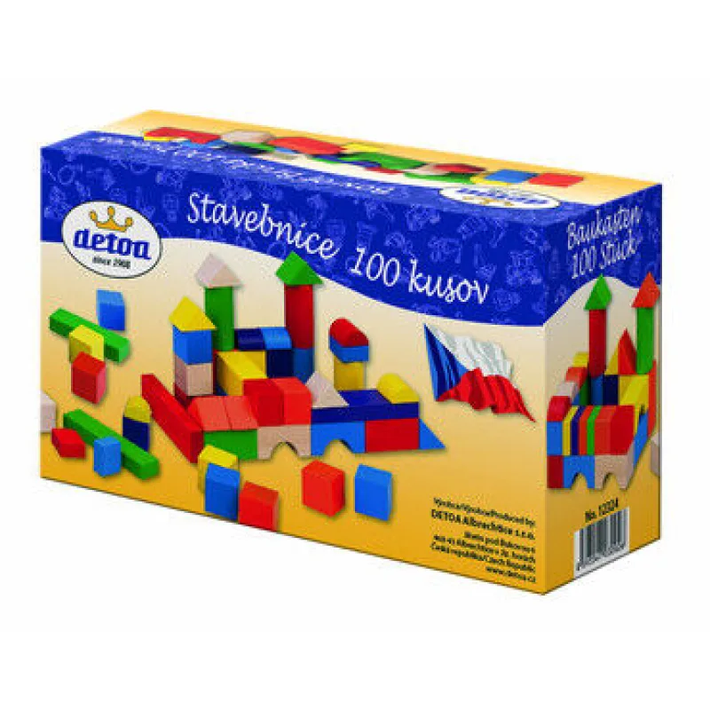 Detoa Drevené kocky 100 ks