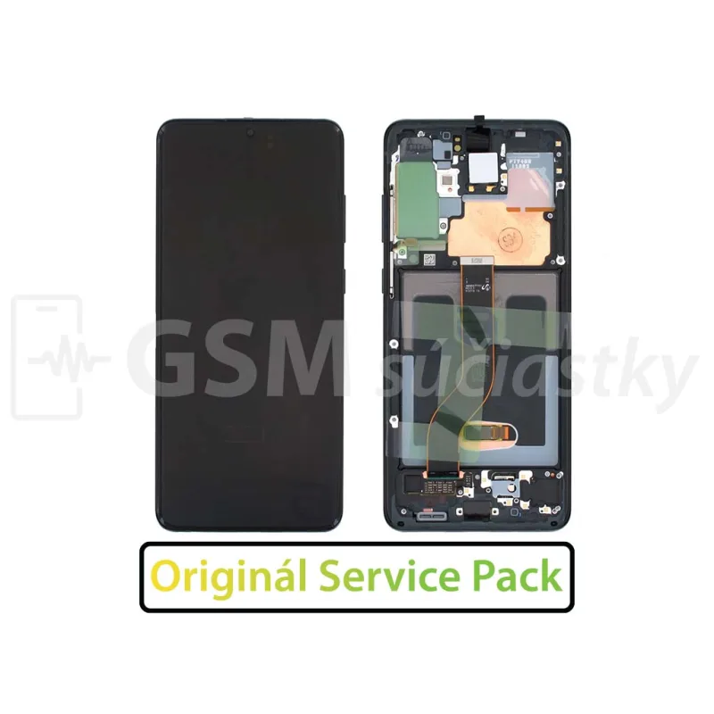 LCD Displej + Dotykove sklo Samsung G986/G985 Galaxy S20+ Originál Farba: Cosmic gray