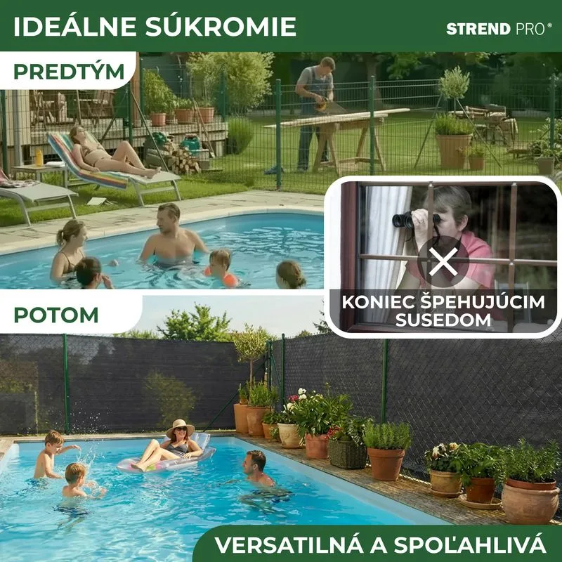 Tieniaca tkanina POPULAR.NET 1,5x25 m, HDPE, UV, 150 g/m², 90 %, antracit
