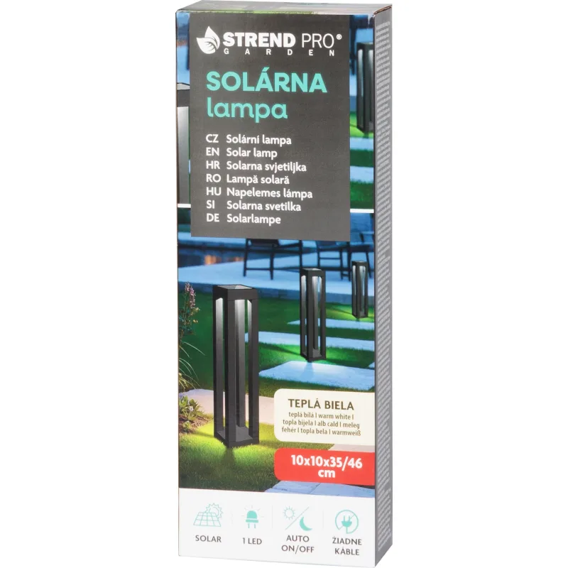 Lampa Strend Pro, 35/46 cm, solárna, 1x LED, AA