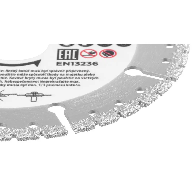 Diamantový kotúč Strend Pro Premium, Vacuum Brazed, 115 mm, rezný
