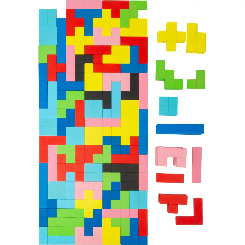 Drevené puzzle pre deti Tetris