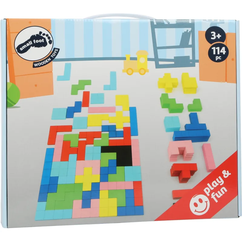 Drevené puzzle pre deti Tetris
