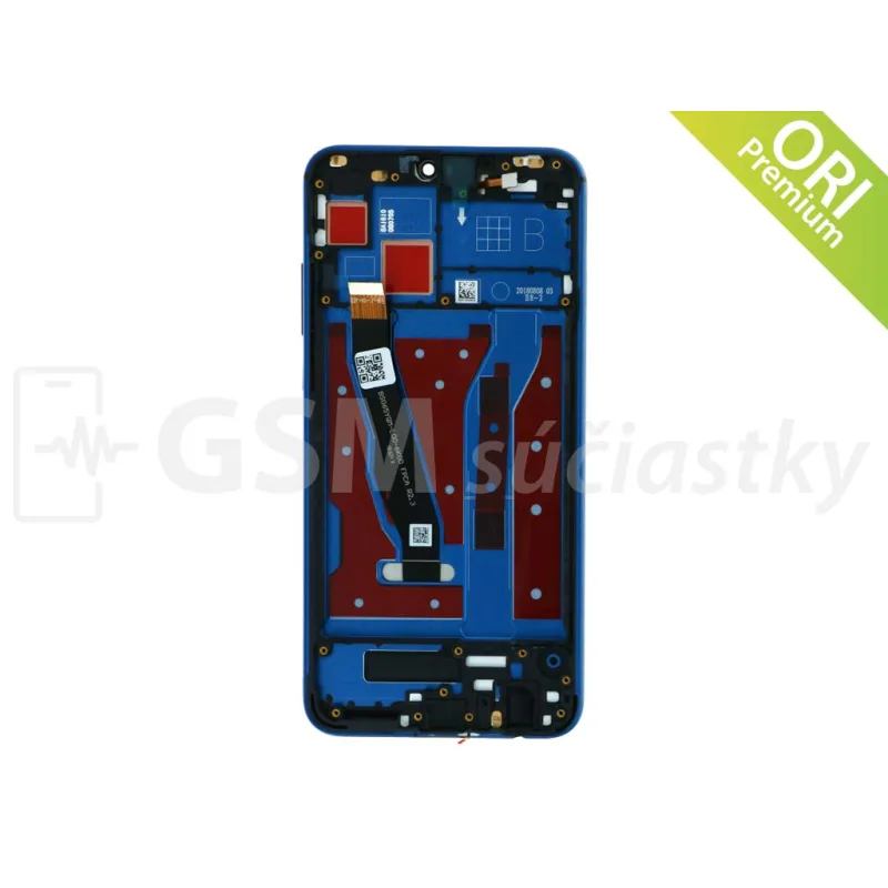 Huawei Honor 8X - LCD displej + Dotykové sklo + rám Farba: Modrá