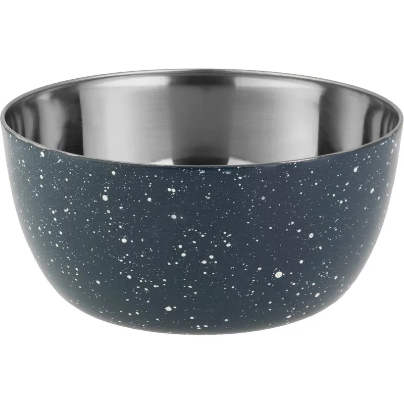 Cedník s misou MagicHome, 15,5 cm, s rúčkou, okrúhle otvory, nerez, sada 2 ks