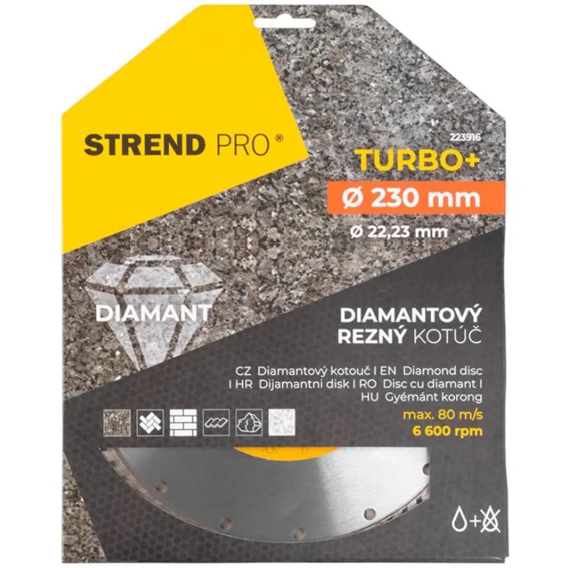 Diamantový kotúč Strend Pro 521C, 230 mm, Turbo +