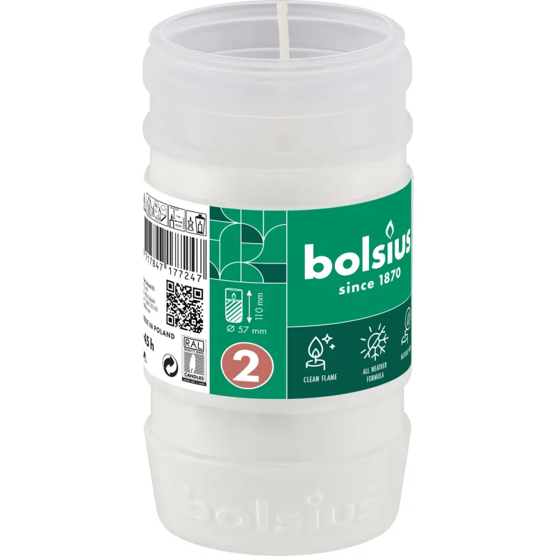 Náplň do kahanca Bolsius Gravelight RP2, 45 h, 57x110 mm, parafín