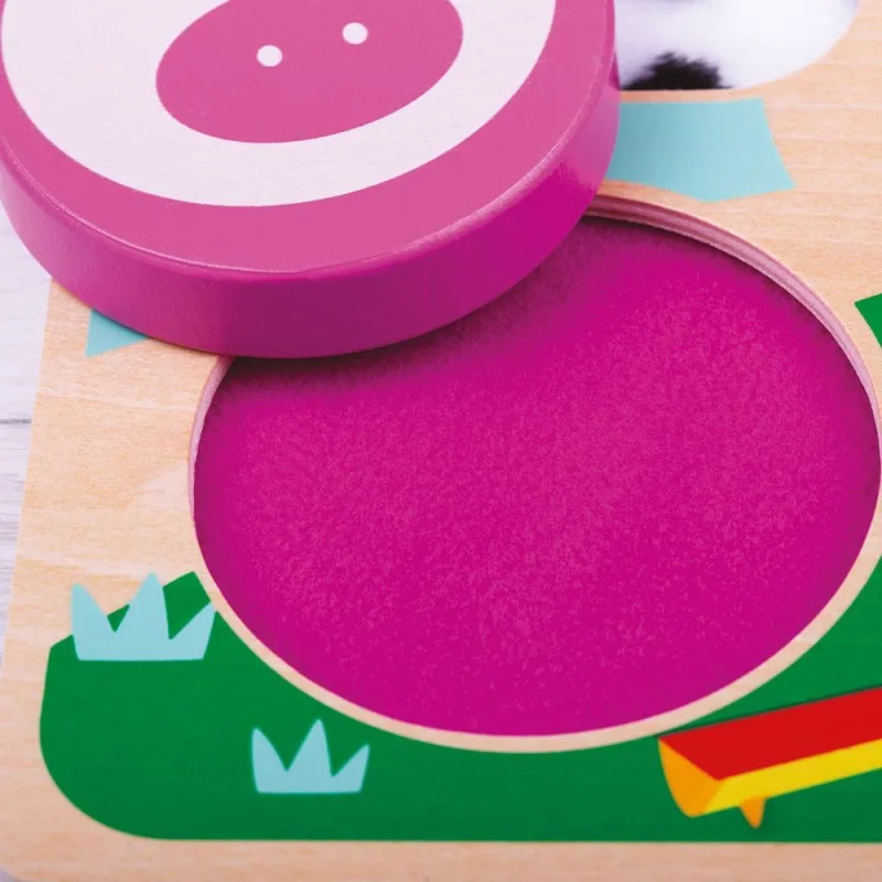 Tidlo Hmatové puzzle Farma