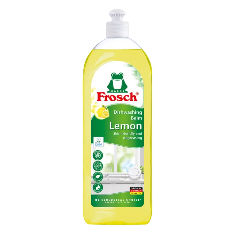 Prostriedok Frosch, balzam, na umývanie riadu, citrón, 750 ml