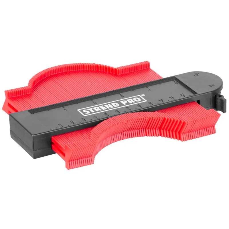 Šablóna na obkreslenie tvarov DG681, 125x130 mm, s uzamknutím a magnetom