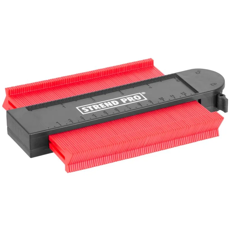 Šablóna na obkreslenie tvarov DG681, 125x130 mm, s uzamknutím a magnetom