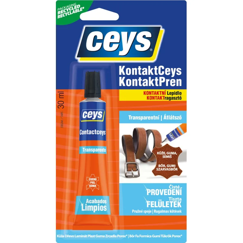 Ceys KONTAKTCEYS Lepidlo transparentné, tuba, 30 ml