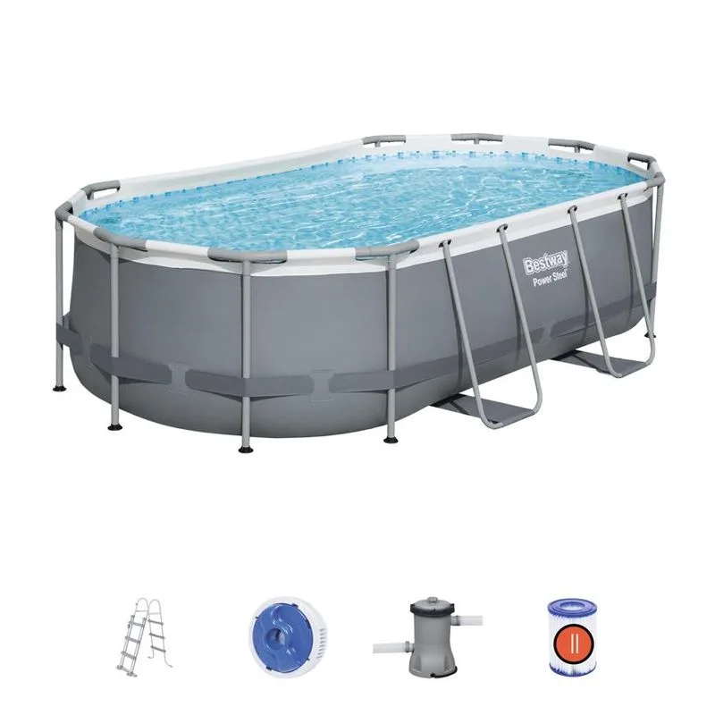 Bestway 56620 Power Steel 424x250x100 cm, bazén s filtráciou