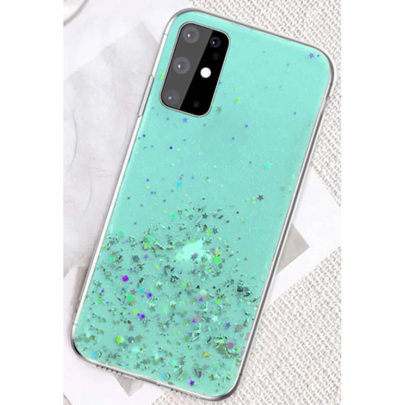 ELEGANCE Puzdro GLITTER na mobil Samsung Galaxy S23 Plus Farba: mint - zelená