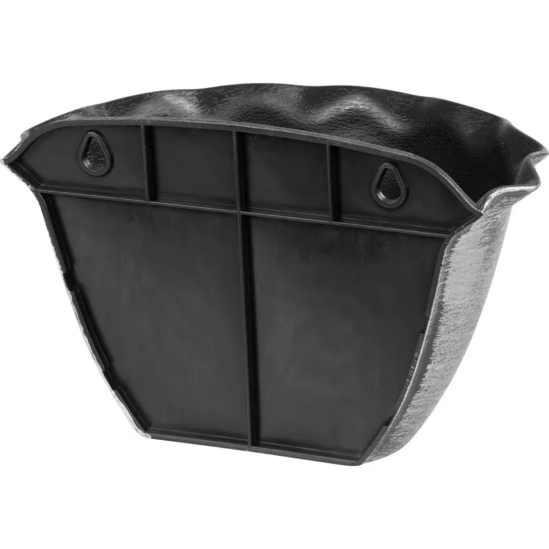 Strieborný závesný kvetináč Strend Pro Wave, 26x18 cm, metalický efekt