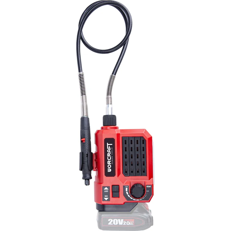 Brúska Worcraft CEMG-S20Li, ShareSYS, 20V Li-Ion, mini, priama, vŕtanie a brúsenie