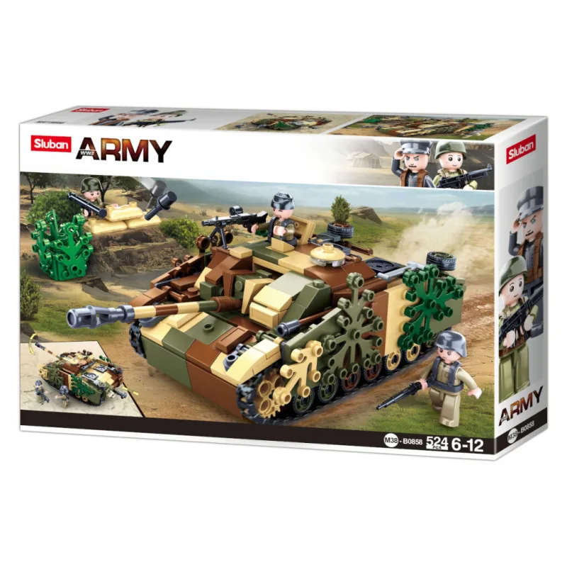 Sluban Army N38-B0858 Maskovaný obrnený tank