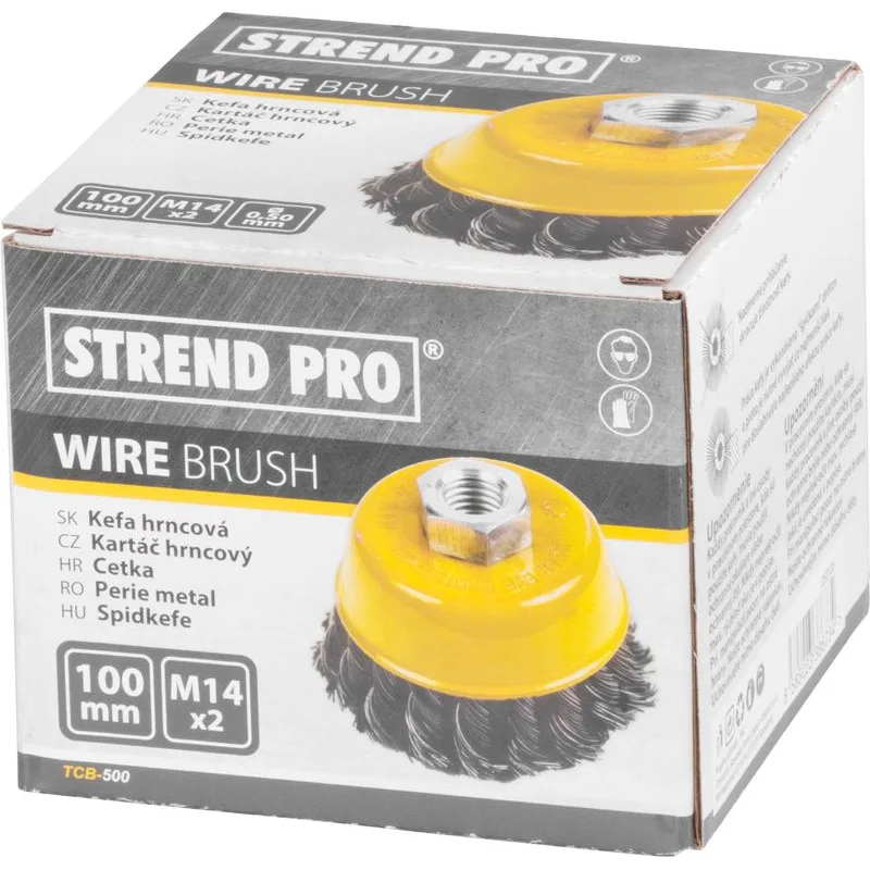 Kefa Strend Pro TCB-500, 100 mm, hrncová, vrkočová, M14x2