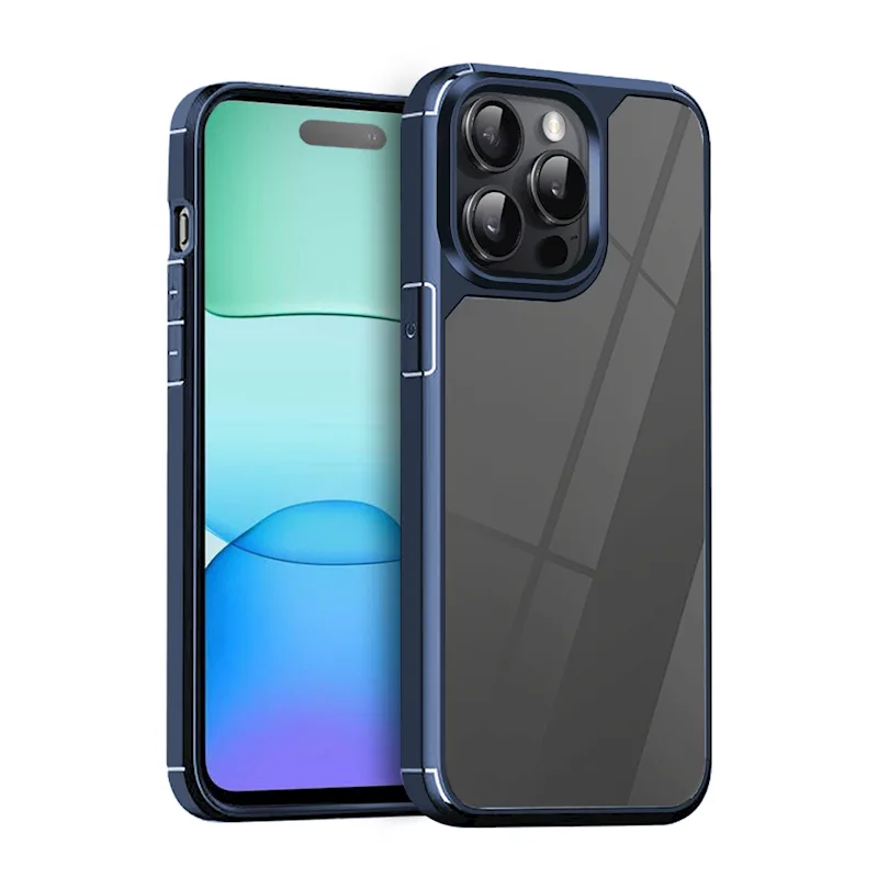 Soft Flex Odolný kryt na mobil iPhone 12, 12 Pro, Modrý