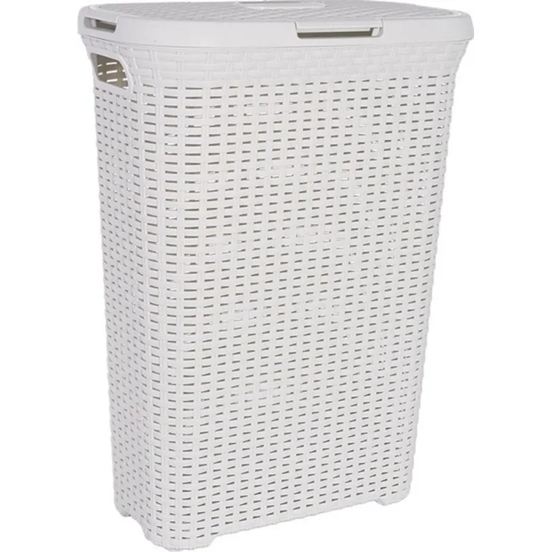 Kôš na prádlo Curver STYLE 40L, krémový, 61x26x44 cm