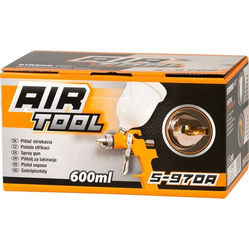Pištoľ na farbu Airtool S-970A, striekacia na kompresor, 600CC