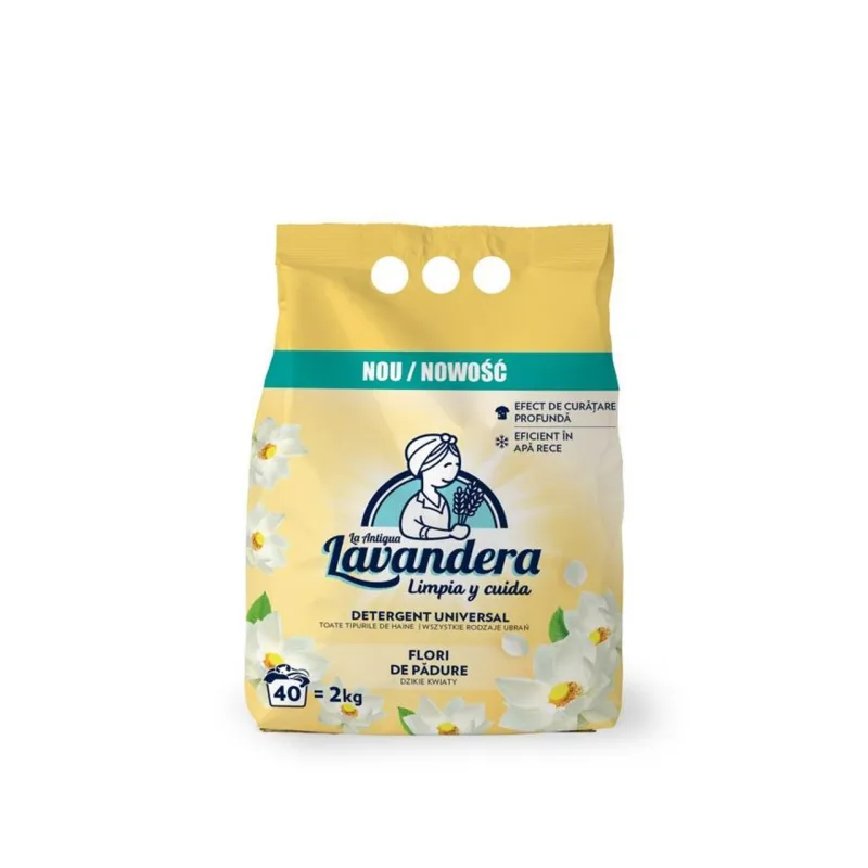 Prací prášok Lavandera, divoké kvety, 2000 g, 40 pracích dávok