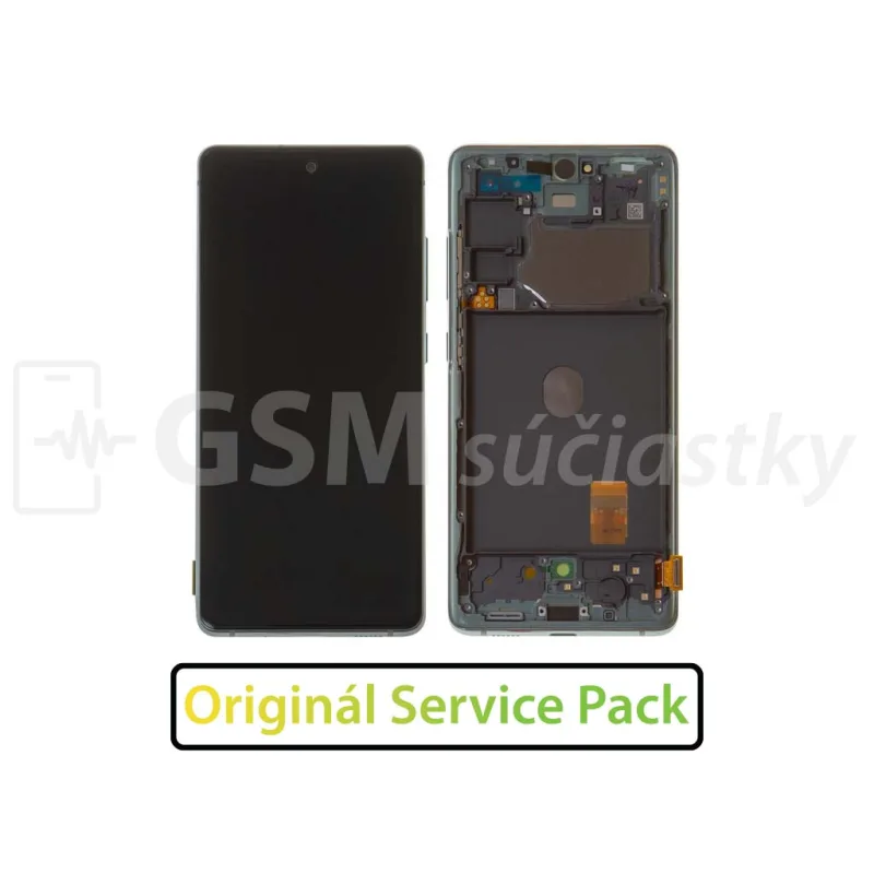 LCD Displej + Dotykové sklo + Rám Samsung Galaxy S20 FE - originál Farba: Cloud Mint