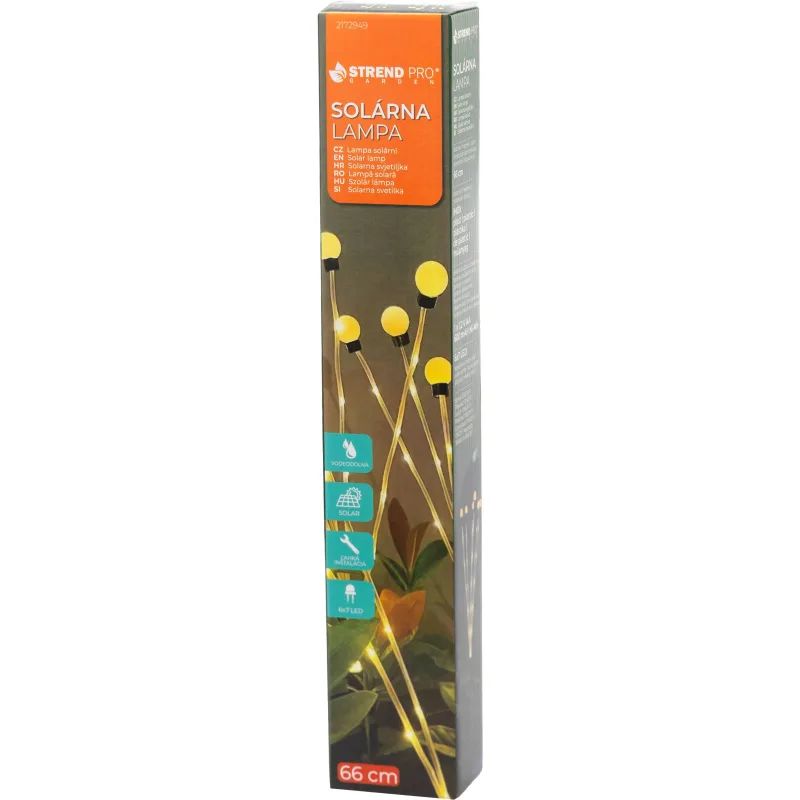 Solárna záhradná lampa Garden Floro, 42xLED, 66 cm