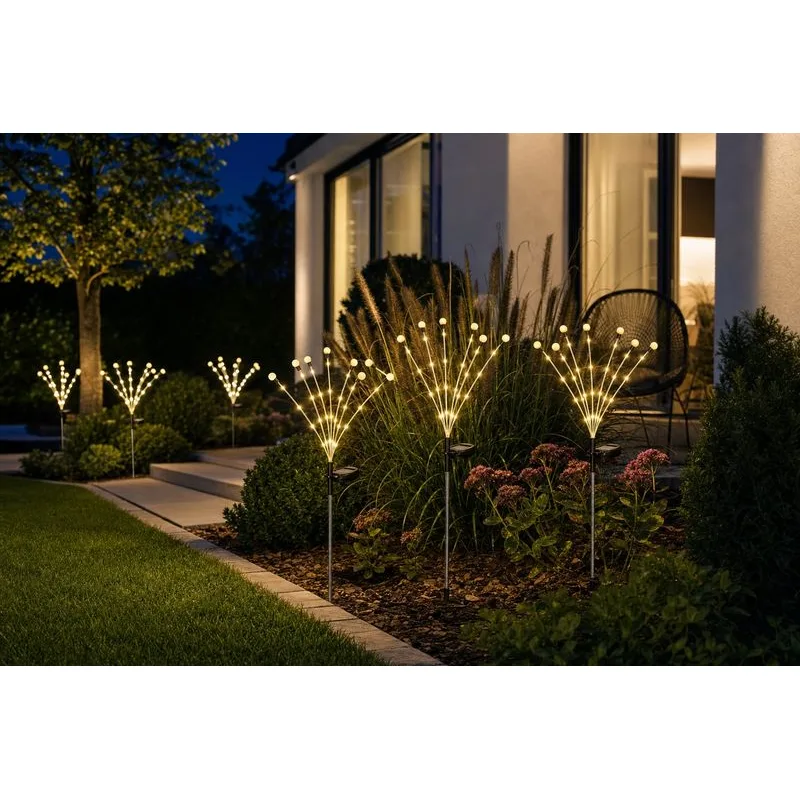 Solárna záhradná lampa Garden Floro, 42xLED, 66 cm