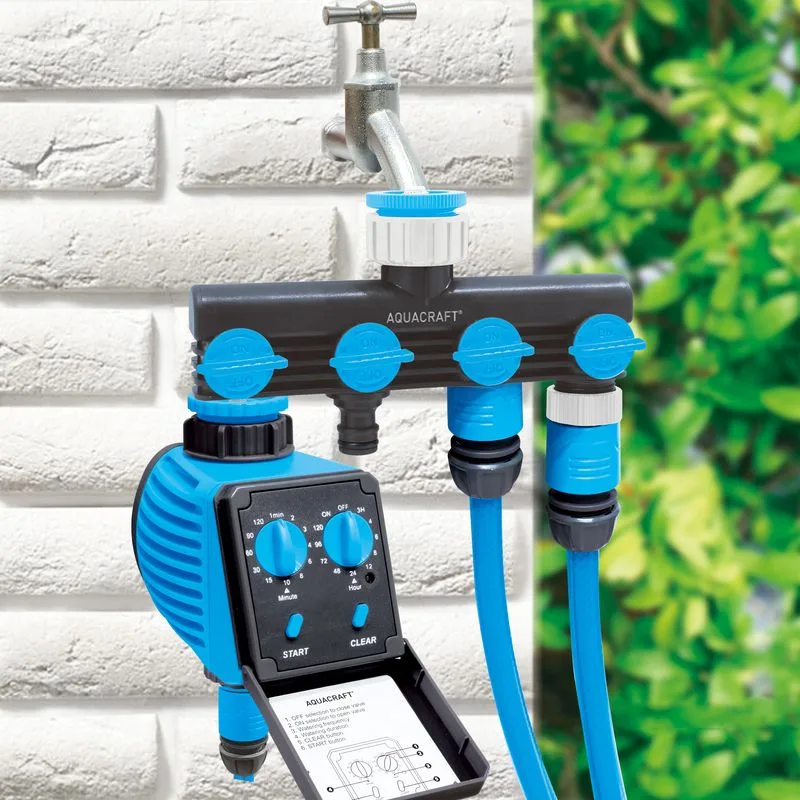 Rozbočovač na hadicu AQUACRAFT 550634, Premium, 4-way, Multi E, záhradný