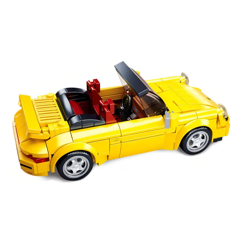 Sluban Model Bricks M38-B1097 Nemecký žltý športový automobil