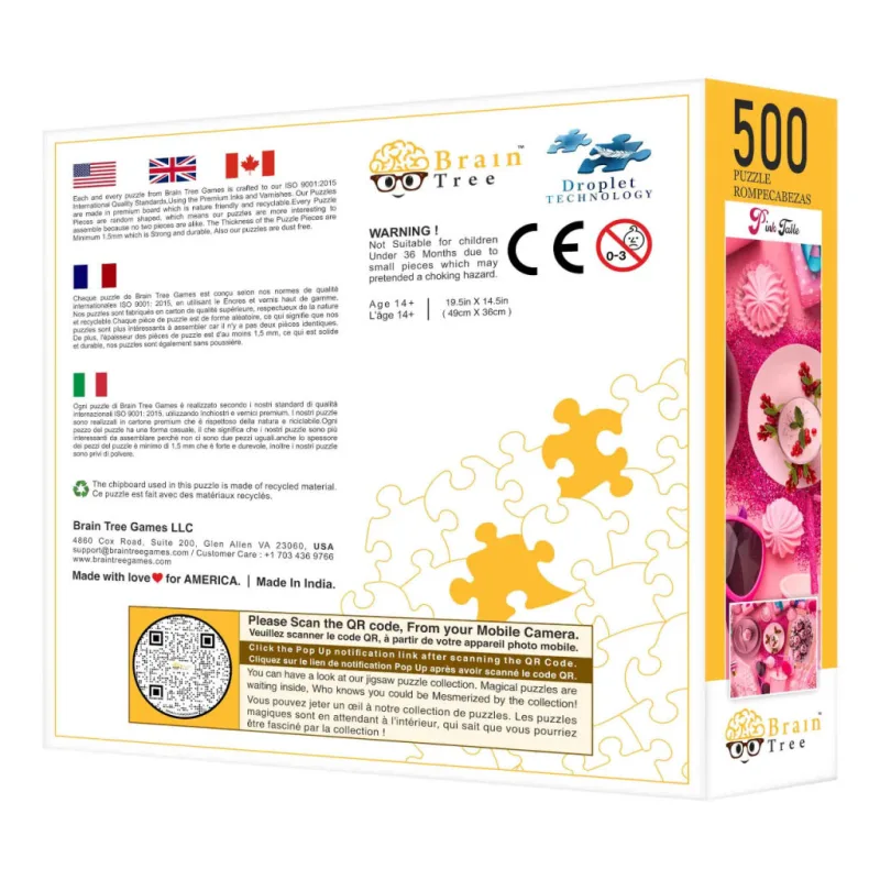 Brain Tree Puzzle Tortičky Cupcakes 500 dielikov