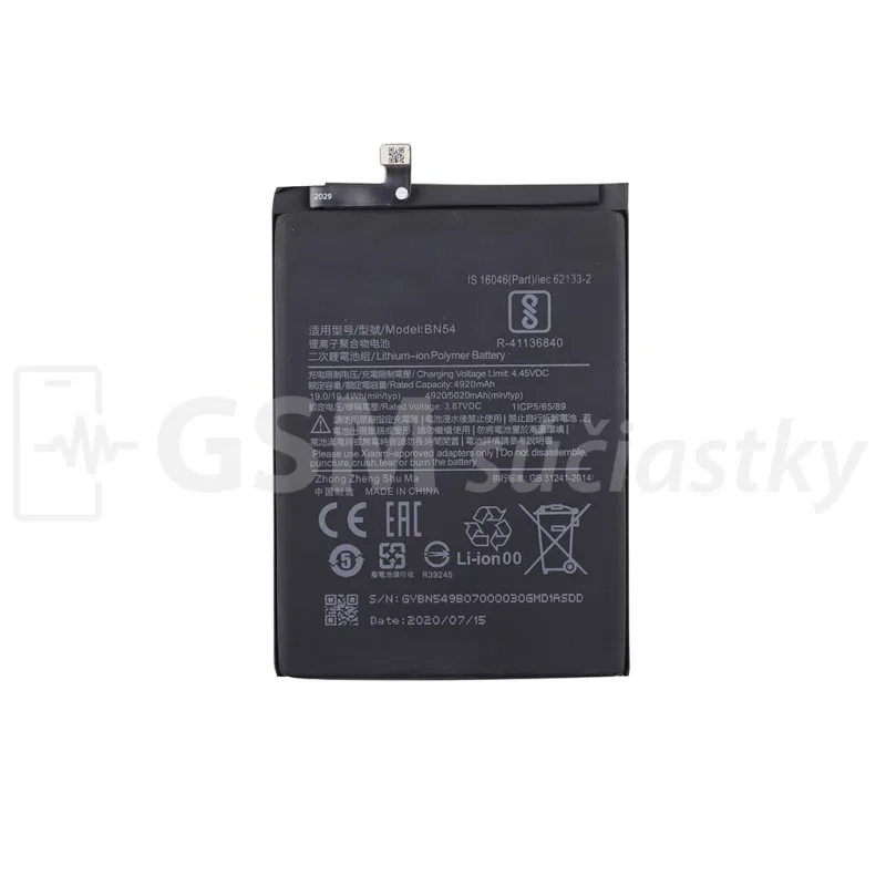 Batéria Xiaomi Redmi Note 9, Redmi 9 - BN54 Variant:: Originál