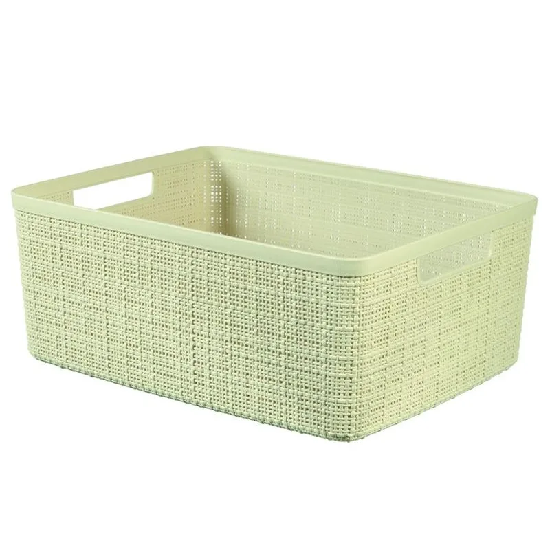 Kôš Curver JUTE M, 12 l, krémový, 36×28×15 cm