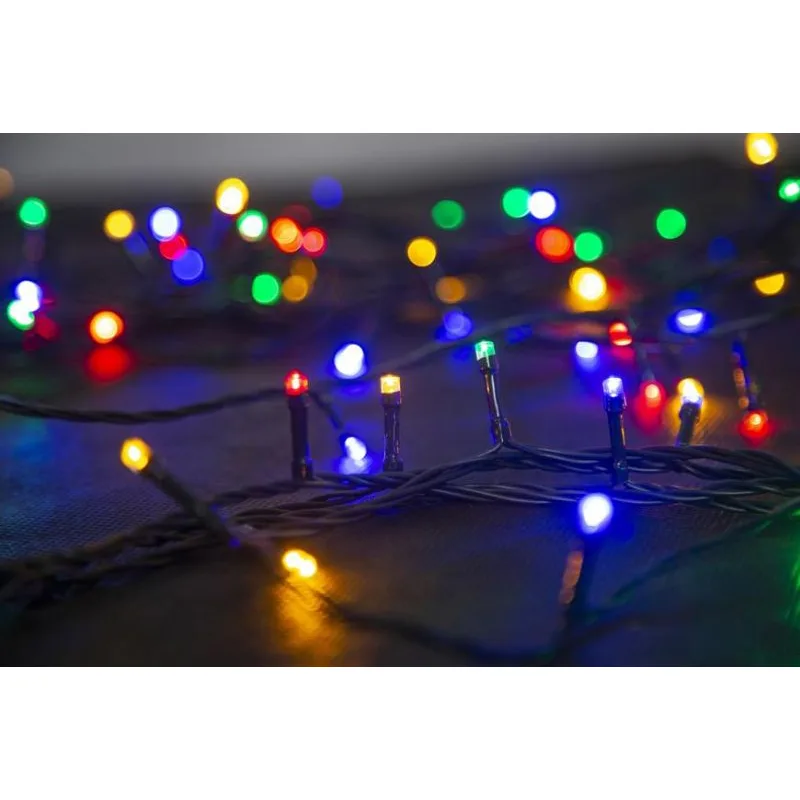 Vianočné osvetlenie reťaz Serpens, 100 LED, multicolor, 10 m, exteriér