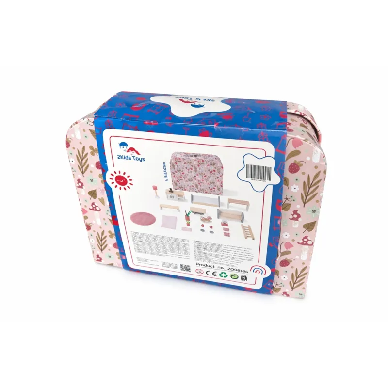 2Kids Toys Domček pre bábiky v kufríku Kuchyňa