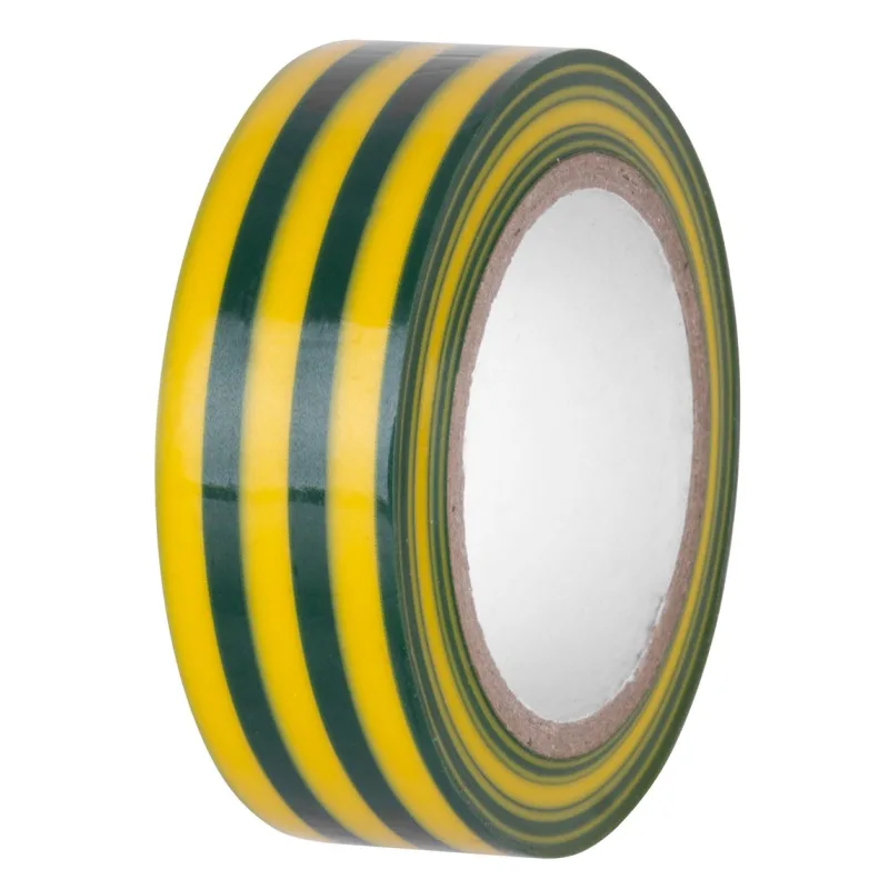 Izolačná páska zelenožltá, 19 mm x 10 m, PVC, do 600 V
