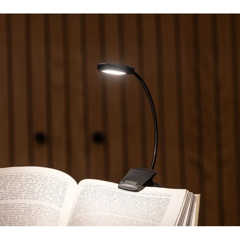 Lampa Strend Pro, knižná, LED, USB, 24 lm, 3 farebné odtiene, stmievateľná, nabíjateľná