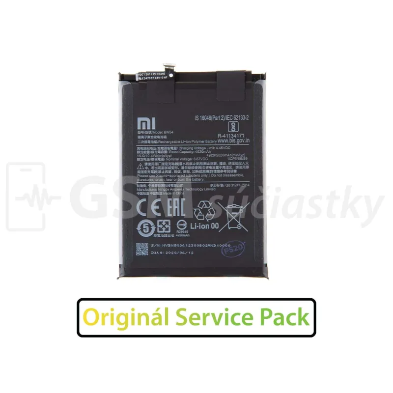 Batéria Xiaomi Redmi Note 9, Redmi 9 - BN54 Variant:: OEM