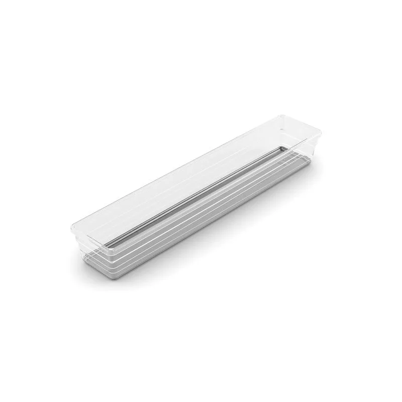 Organizér do zásuvky Curver SISTEMO 5, priesvitný/sivý, 7,5×37,5×5 cm