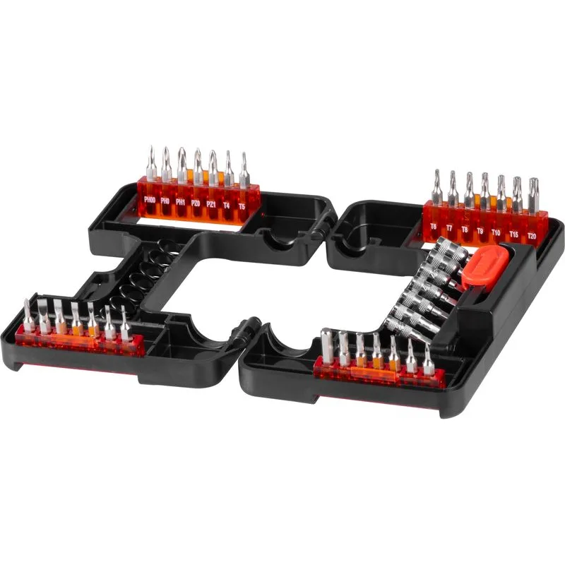 Sada skrutkovačov Premium, 37 dielna, torx + ploché + Phillips